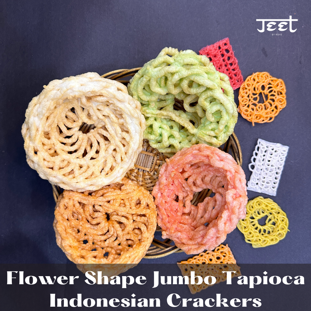 Flower Shape Jumbo Tapioca Indonesian Crackers