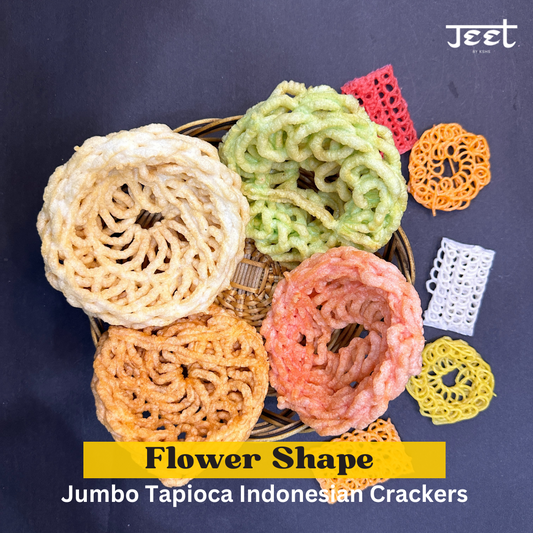 Flower Shape Jumbo Tapioca Indonesian Crackers