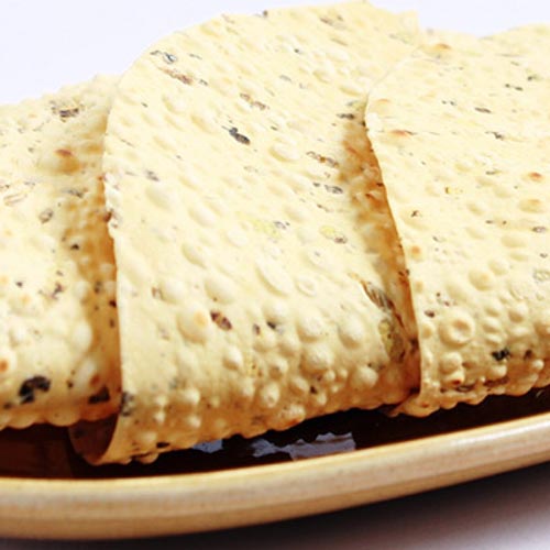 Square Shaped Papad,Chana Daal Garlic Flavour