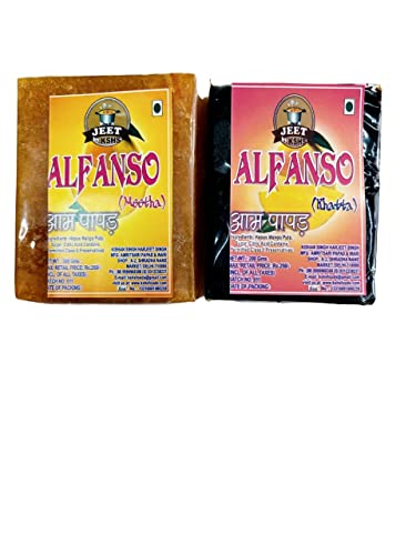 Alphanso Combo Aam Papad (Black Khatta & Yellow Meetha)