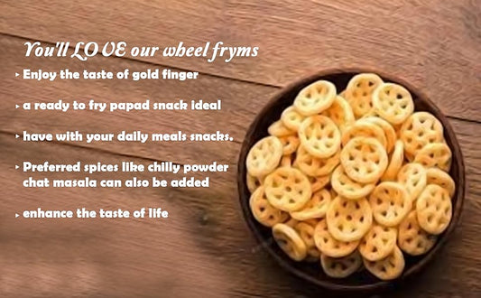 2D Fryums Assorted, Ready to Fry Papad