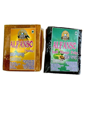 Alphanso Combo Aam (Mango) Papad (Yellow Meetha & Imli Khatta)